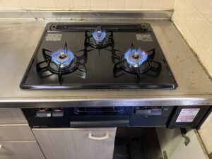 千葉キッチン取付け隊　サンウェーブ特殊コンロの工事　施工後